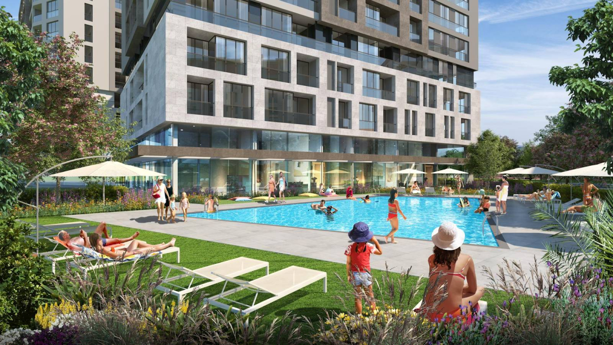 1-bedroom apartments in a premium new complex, white-box, 800 m from the sea — Bar 4