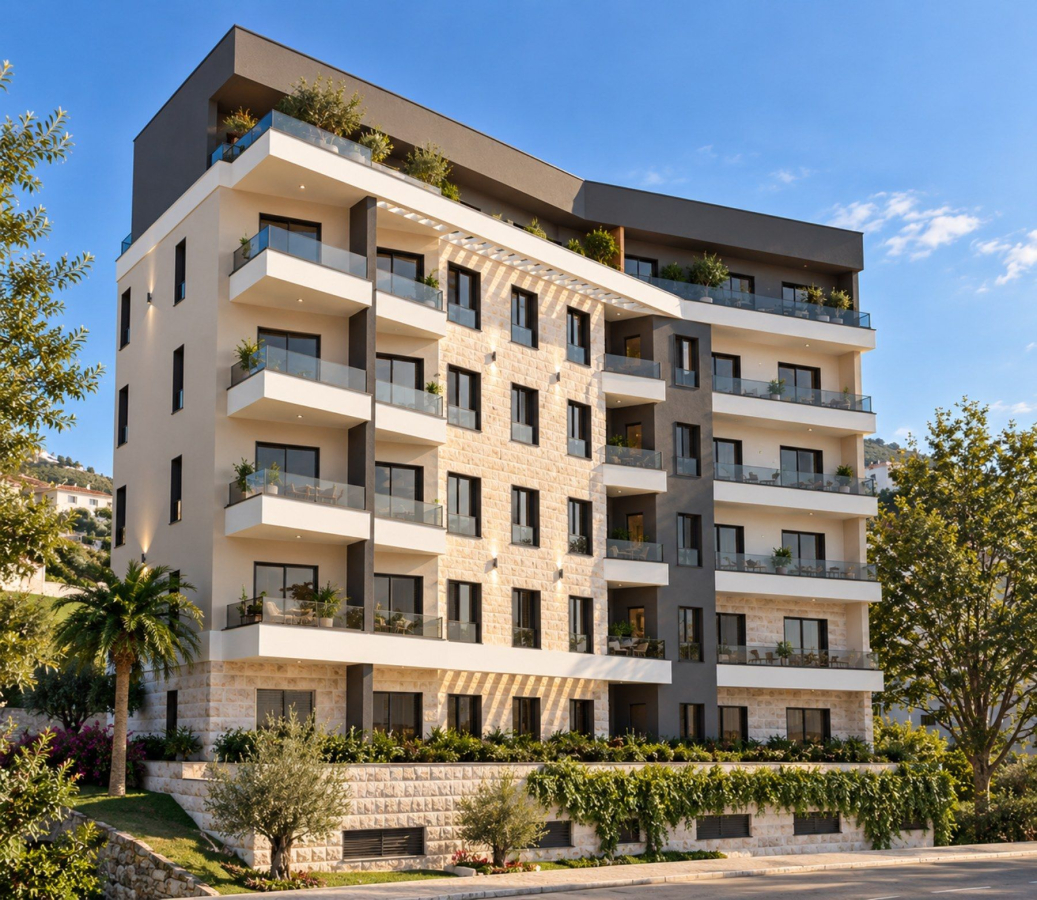 Studio mit Meerblick, 32,81 m², Neubauprojekt in Bečići, Budva 4