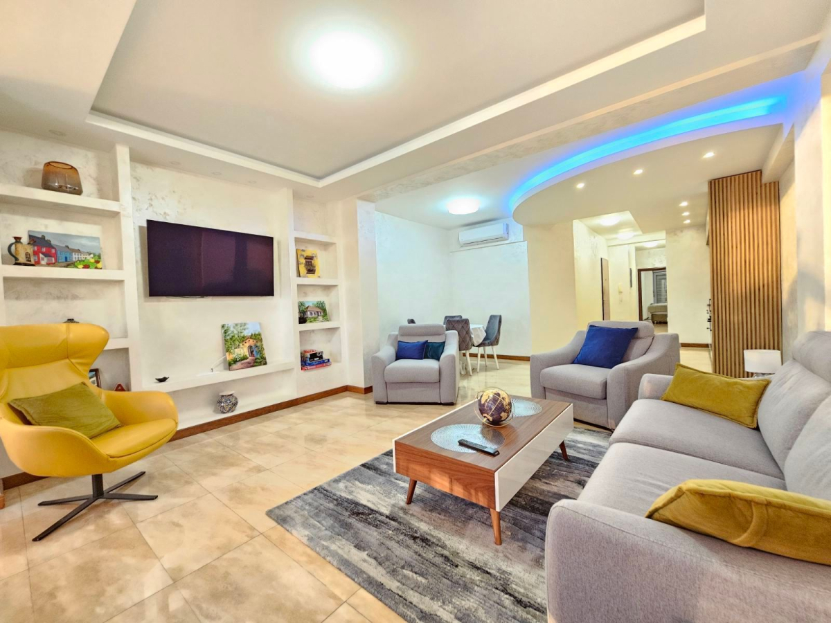 Luxury 2-bedroom apartment 96 m² with panoramic sea view, first line — Rafailovići, Budva 7