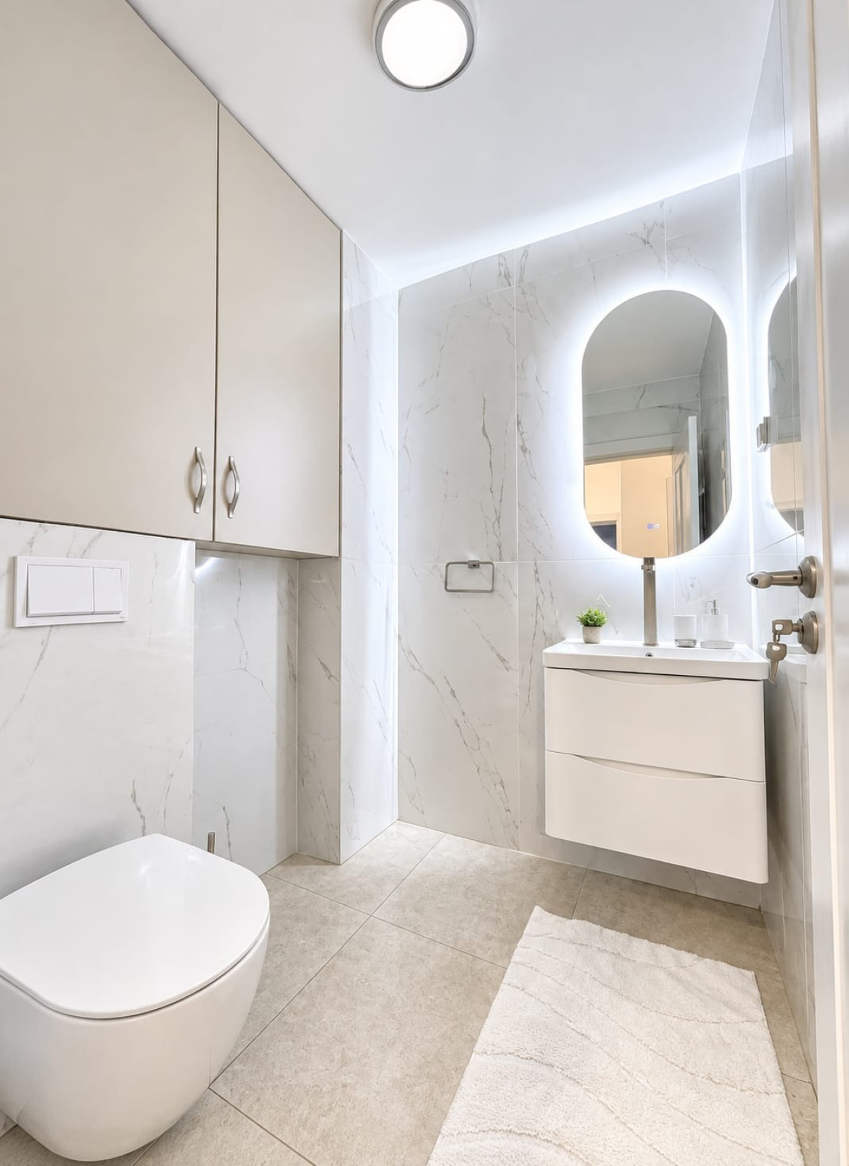 Luxury furnished 2-bedroom apartment, 74 m², sea view, 6th floor — Bečići 6