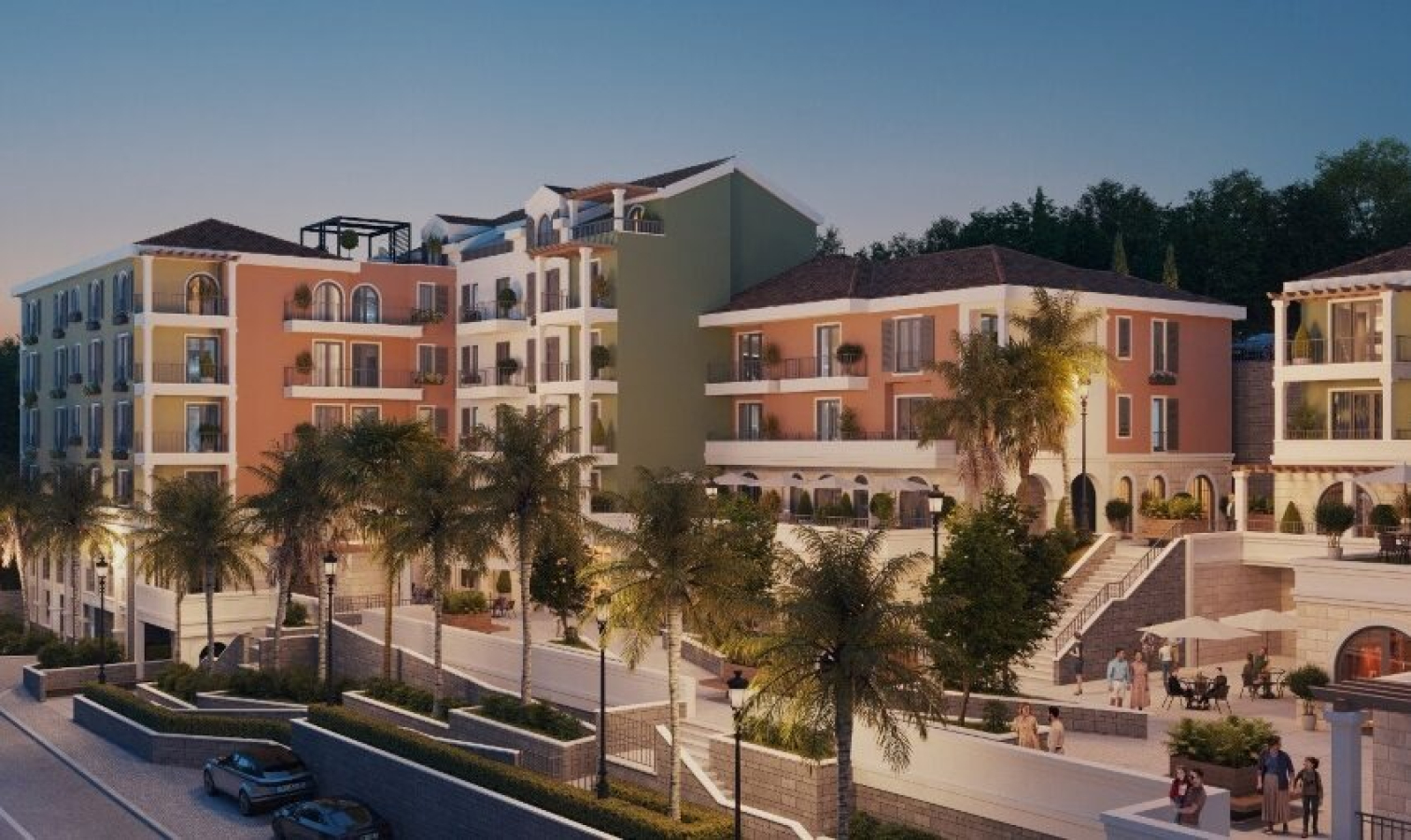 1-bedroom apartment 39 m² under construction with partial sea view, 2nd floor — Donja Lastva, Tivat 3