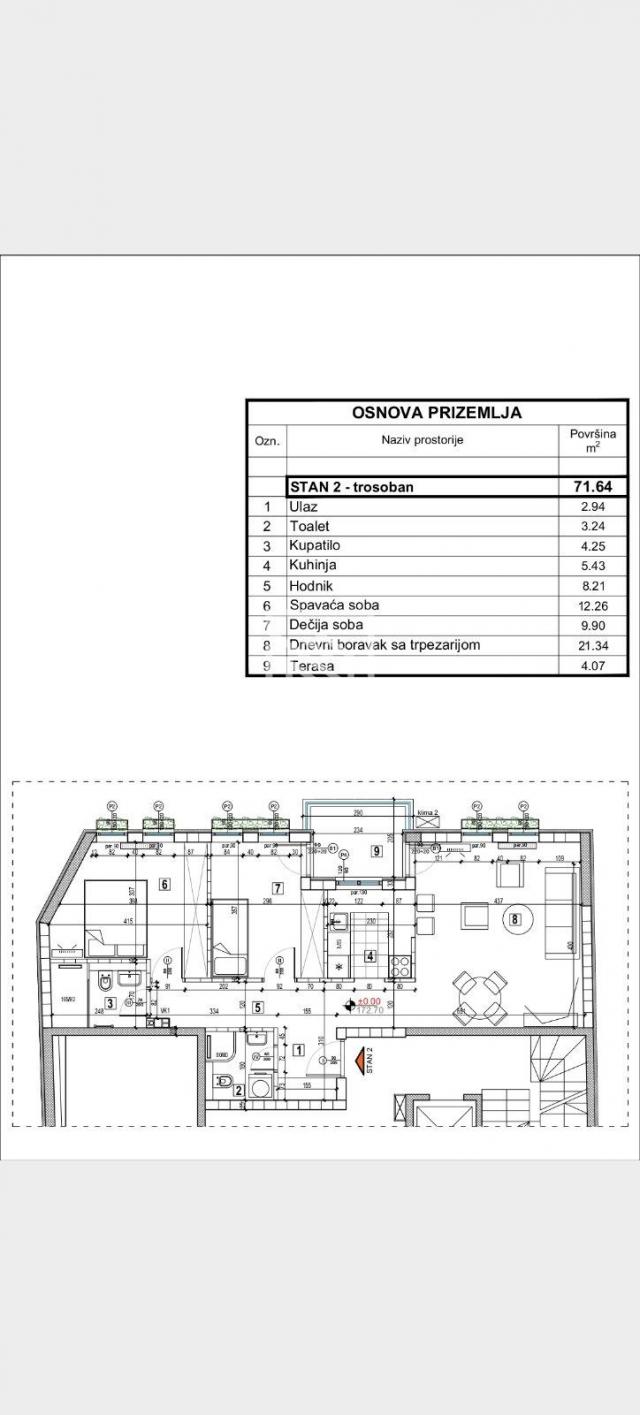 Zvezdara, gradska bolnica, trosoban stan, lux ID#1484