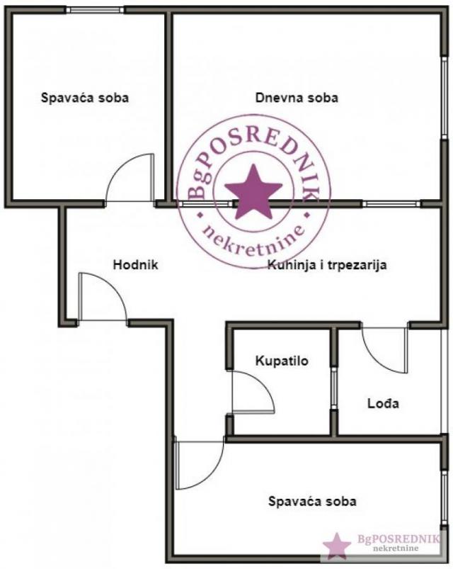 Novi Beograd, Blok 62, Jurija Gagarina, 64m2