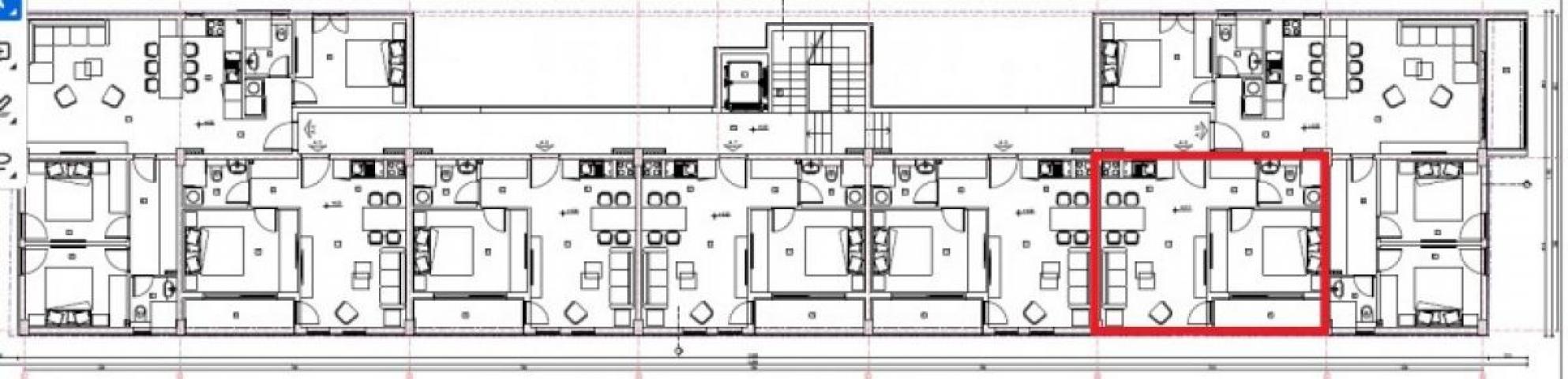 Apartment in development with garage