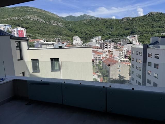 Apartment with 1 bedroom with mountain views on the first line to the sea in Rafailovici