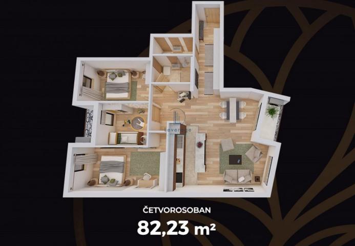 Lux novogradnja Trošarina, 82. 23 m2 cena + PDV