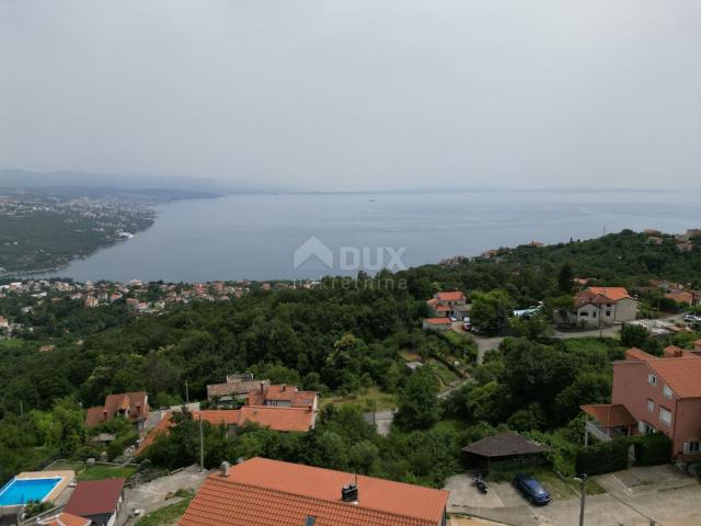 OPATIJA, BREGI - samostojeća kuća 180m2 s panoramskim pogledom na more + okućnica 600m2