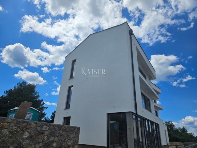 Insel Krk, Polje - wunderschönes Penthouse im Bau mit Meerblick