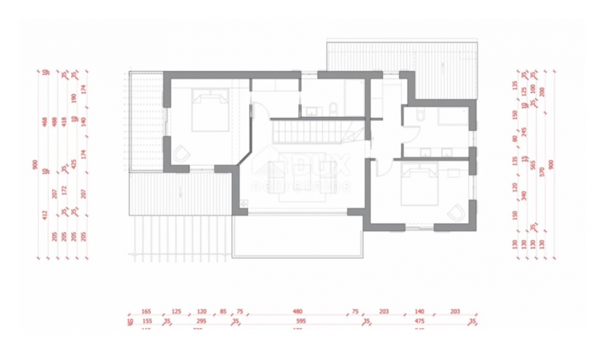 OPATIJA, LOVRAN, IKA - villa 230 m2 s panoramskim pogledom na more i bazenom + uređena okućnica 930 