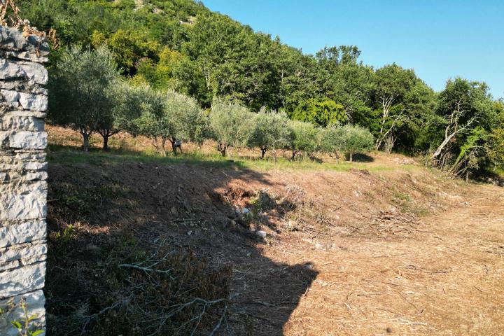 Istra, Motovun, građevinsko zemljište s pogledom na povijesne gradove 