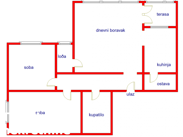 2. 5 Dvoiposoban stan NOVI SAD, 168100€