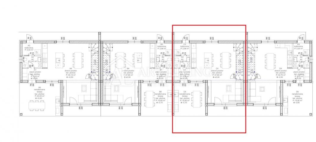 Istrien, Novigrad, Umgebung – Modernes Reihenhaus in ruhiger und schöner Lage – NEUBAU