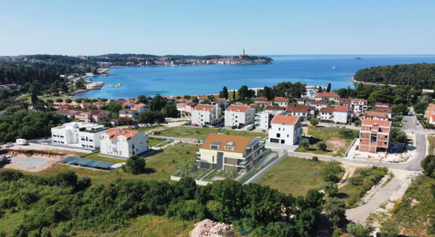 Istrien - Rovinj, luxuriöse Wohnung im ersten Stock, Meerblick