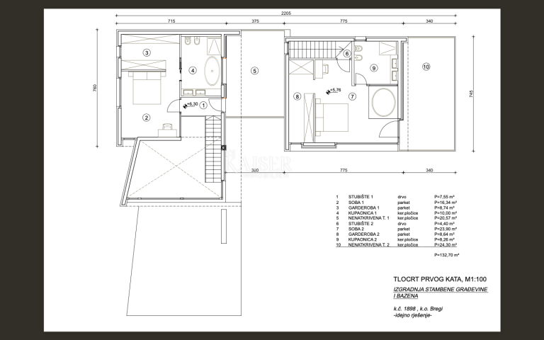 OPATIJA, BREGI, građevinsko zemljište 1054m2