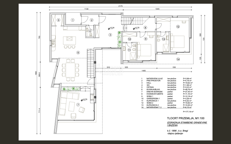 OPATIJA, BREGI, građevinsko zemljište 1054m2