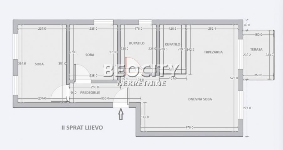 Čukarica, Bele vode, Palisadska 2. deo, 2. 5, 52m2, 110495EUR Uskoro useljivo