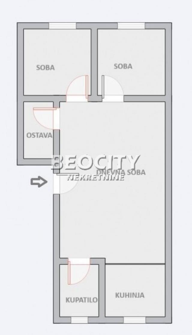 Čukarica, Bele vode, Palisadska 2. deo, 3. 0, 66m2, 92400EUR exkluzivna prodaja