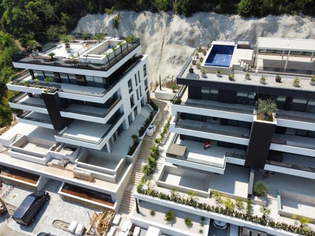 OPATIJA, CENTER - 143m2 exclusive apartment in a new building with private pool, panoramic sea view