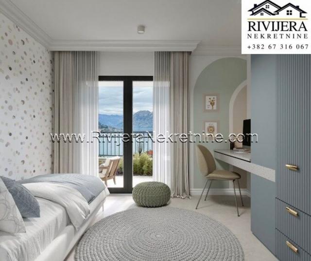 For sale luxurious two-bedroom apartment in Dobrota Kotor