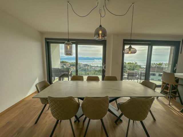 OPATIJA, IKA - Wohnung im Neubau 135m2 + Dachterrasse 77m2, Panoramablick auf das Meer