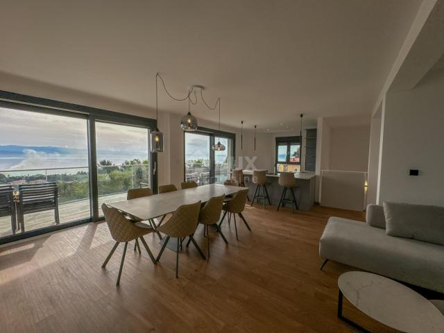 OPATIJA, IKA - Wohnung im Neubau 135m2 + Dachterrasse 77m2, Panoramablick auf das Meer