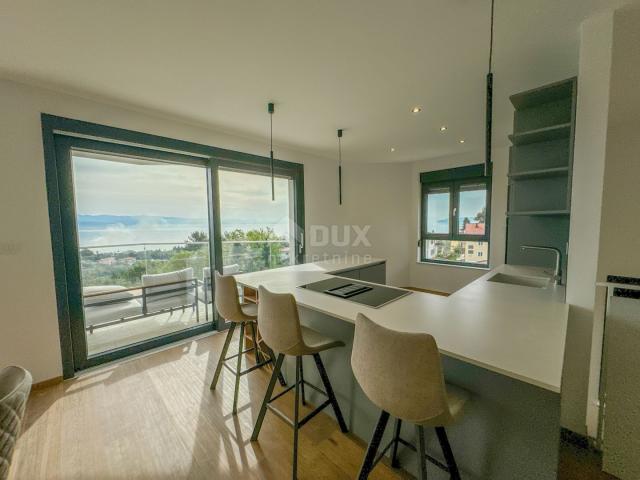 OPATIJA, IKA - Wohnung im Neubau 135m2 + Dachterrasse 77m2, Panoramablick auf das Meer