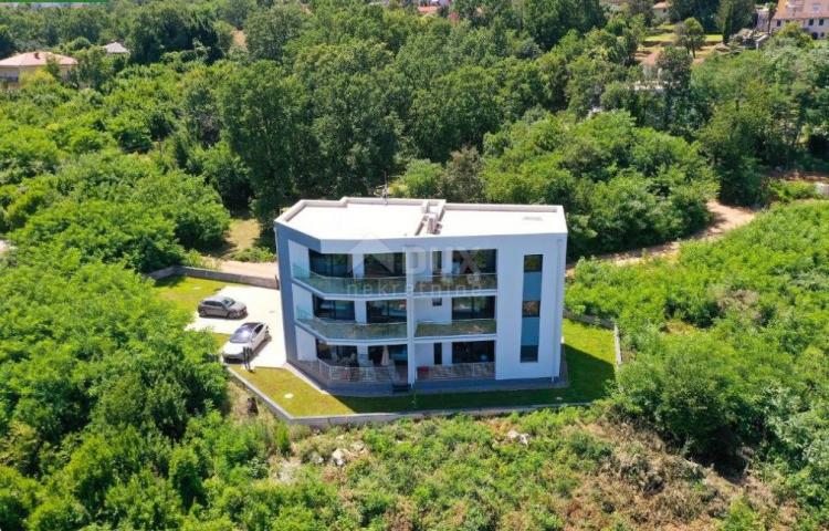 OPATIJA, IKA - Wohnung im Neubau 135m2 + Dachterrasse 77m2, Panoramablick auf das Meer