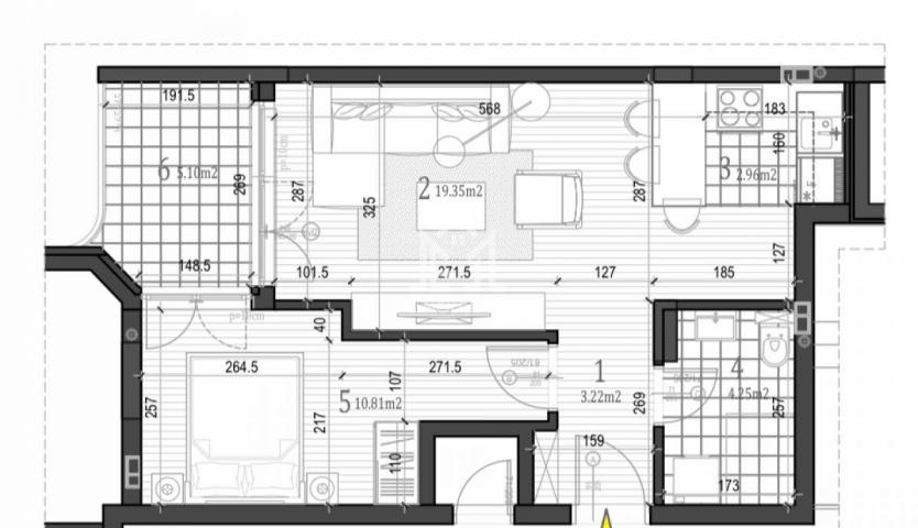 Dvosoban stan, 44m2