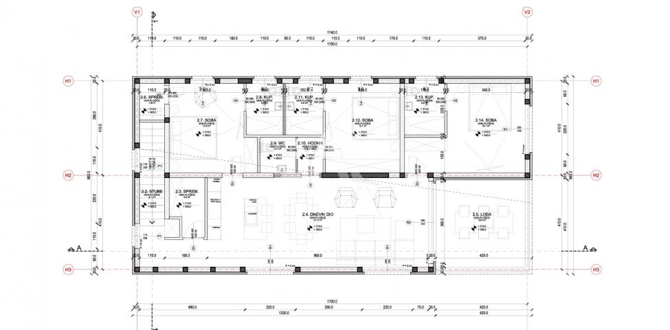 Malinska, luksuzni apartman 50m od mora! ID 584