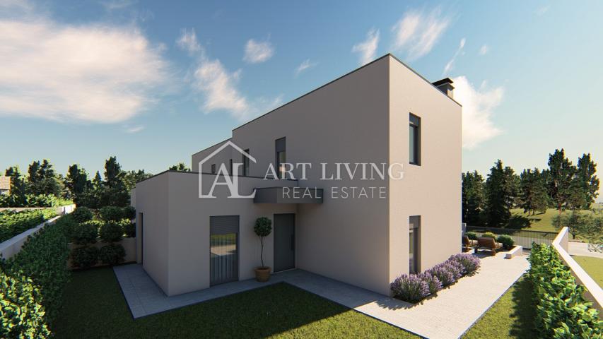 Istria, Poreč, surroundings - modern semi-detached villa with swimming pool only 600 m from the sea