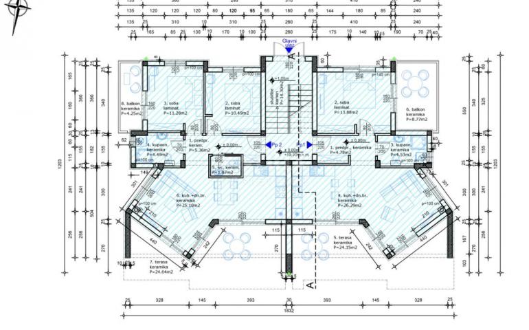 PAG, NOVALJA - Moderne Wohnung in einem neuen Gebäude, S2