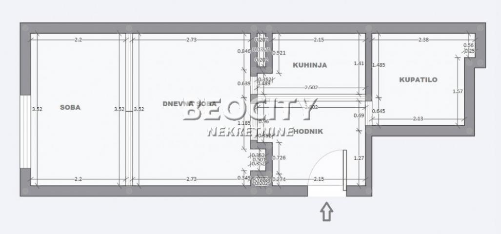 Vračar, Krunska, Kneginje Zorke, 1. 5, 33m2, 155000EUR