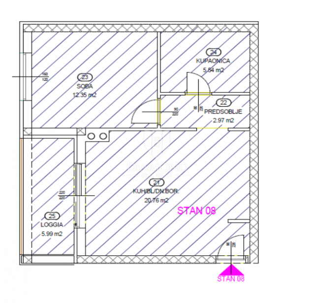 Wohnung Brestovice, Kastav, 86,27m2