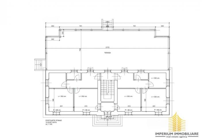 Jedinstvena nekretnina površine 500 m2 na parceli 1080 m2