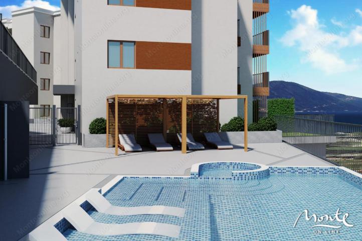 Apartment with 2 bedrooms in a new residential complex with a swimming pool in a quiet area of Tivat