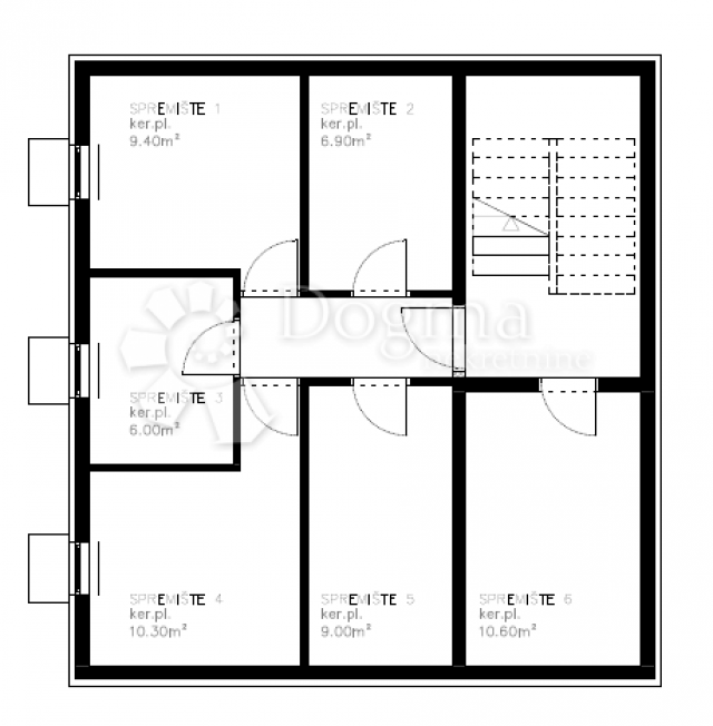 Flat Povljana, 64,36m2