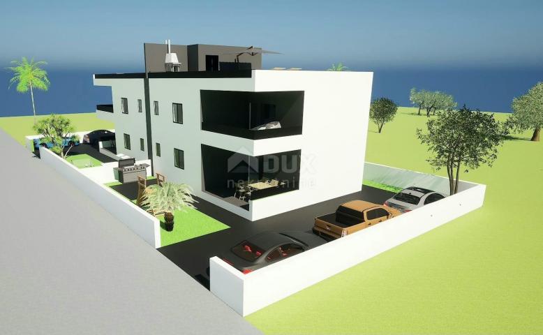 ZADAR, PRIVLAKA – Neubau! Moderne Wohnung 140 Meter vom Strand entfernt! S2