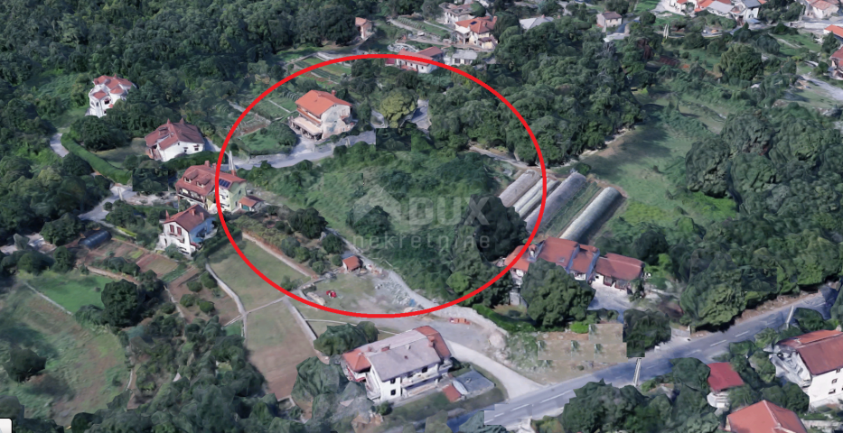 OPATIJA, IČIĆI, POLJANE - građevinsko zemljište 1450m2 S 2 GRAĐEVINSKE DOZVOLE i pogledom na more 