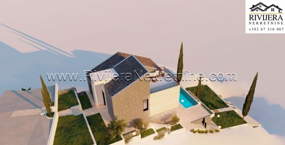 Luxury Villa under construction, first row to the sea, Njivica, Herceg Novi