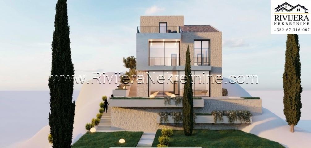 Luxury Villa under construction, first row to the sea, Njivica, Herceg Novi