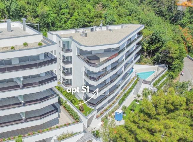 OPATIJA, CENTER - excellent apartment in a new building with a sea view, shared pool, garage