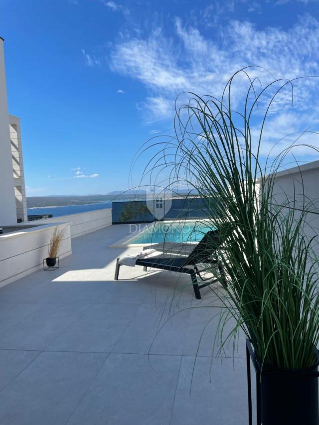 Crikvenica, Luxusapartment mit privatem Pool und wunderschönem Meerblick