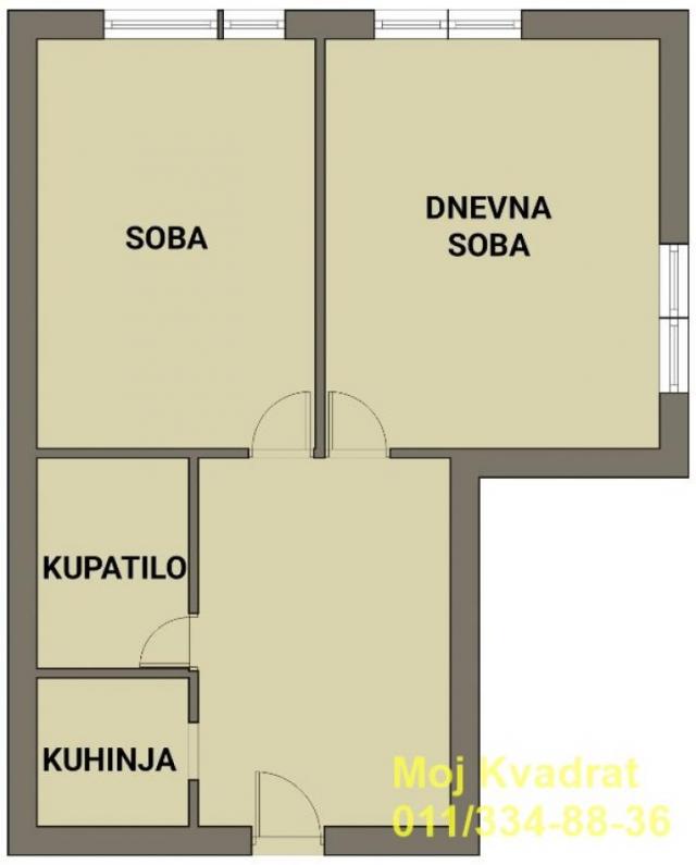 Voždovac, Darvinova pošta - Kraljevačka, 42m2