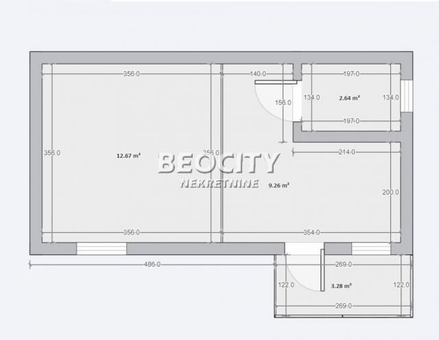 Zvezdara, Vukov Spomenik, Ruzveltova, 1. 0, 28m2, 89000EUR