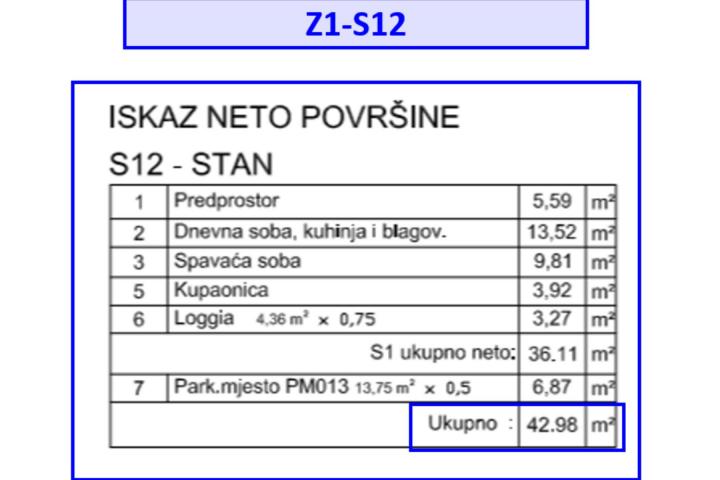 Pula, Veli Vrh - jednosoban stan s loggiom i garažnim parkiralištem