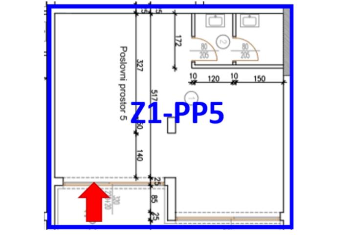 Pula, Veli Vrh - Poslovni prostor u novogradnji 47 m2