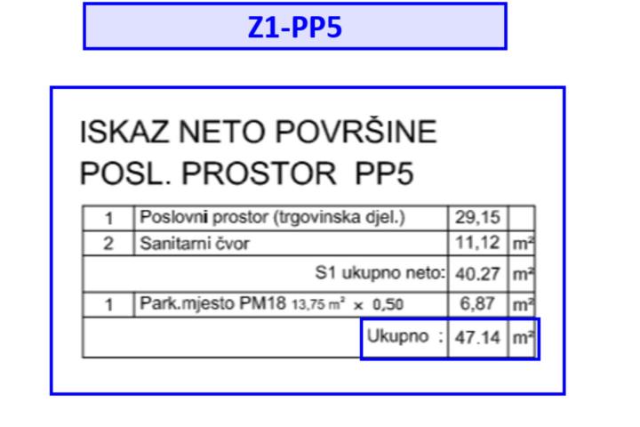 Pula, Veli Vrh - Poslovni prostor u novogradnji 47 m2