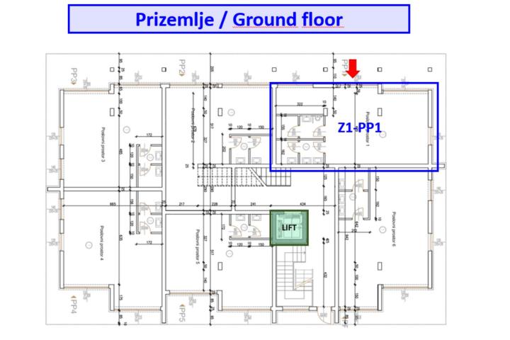 Pula, Veli Vrh - Poslovni prostor u novogradnji 73 m2