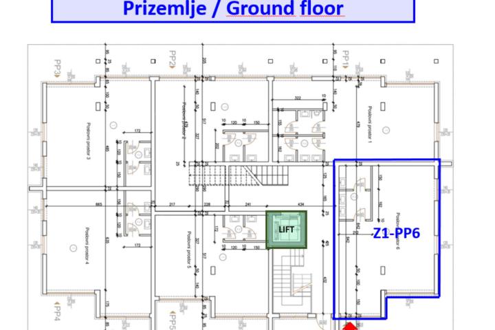 Pula, Veli Vrh - Poslovni prostor u novogradnji 65 m2