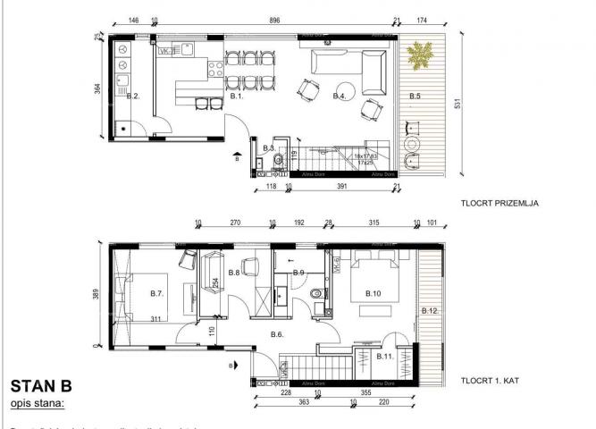 Apartment New, modern residential project under construction, Rovinj